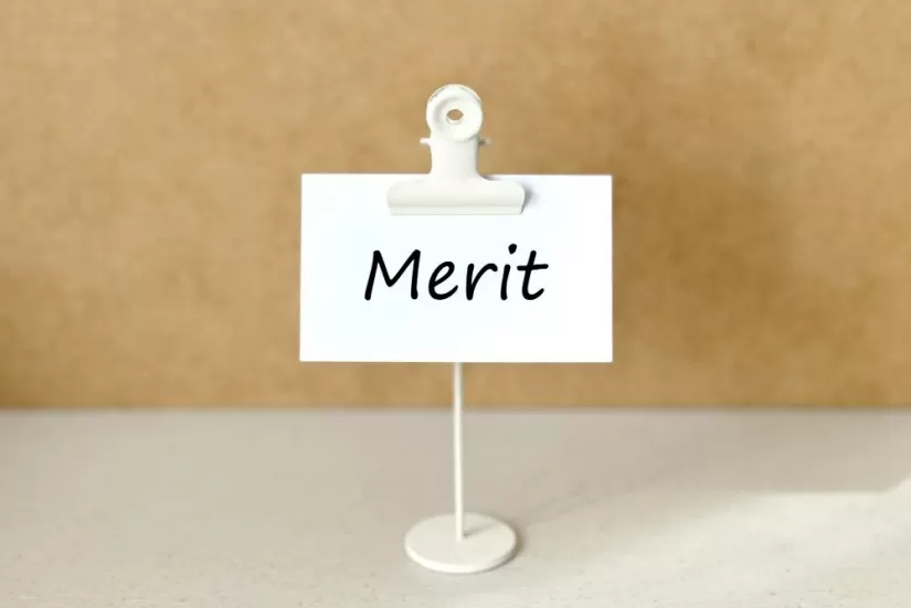 クリップについたmerit